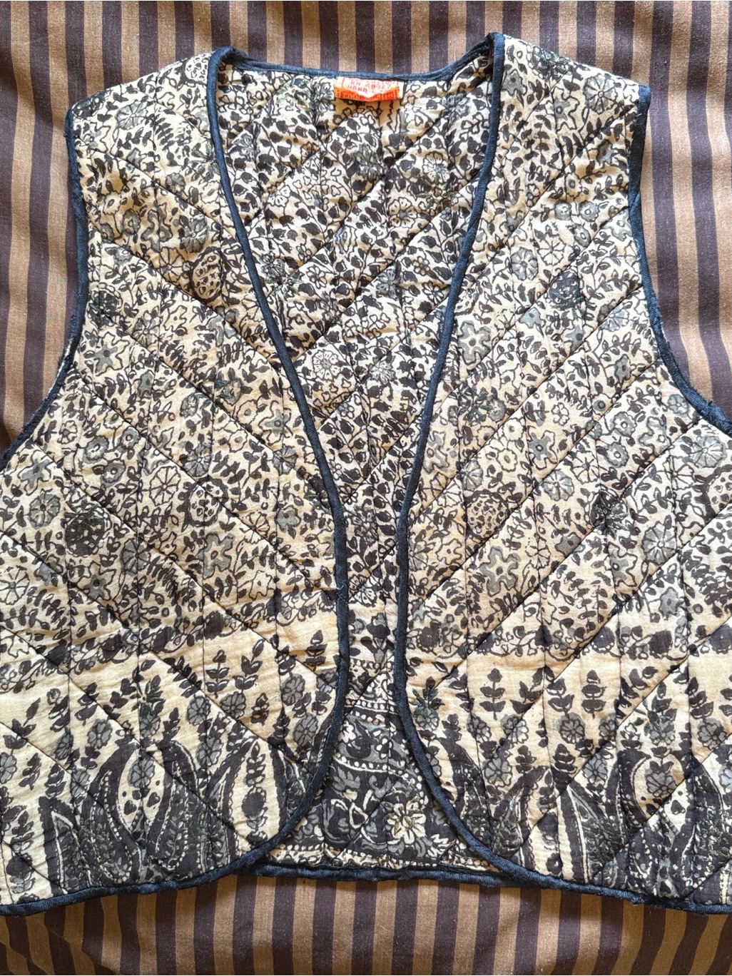 1970s Vintage Quilted Vest